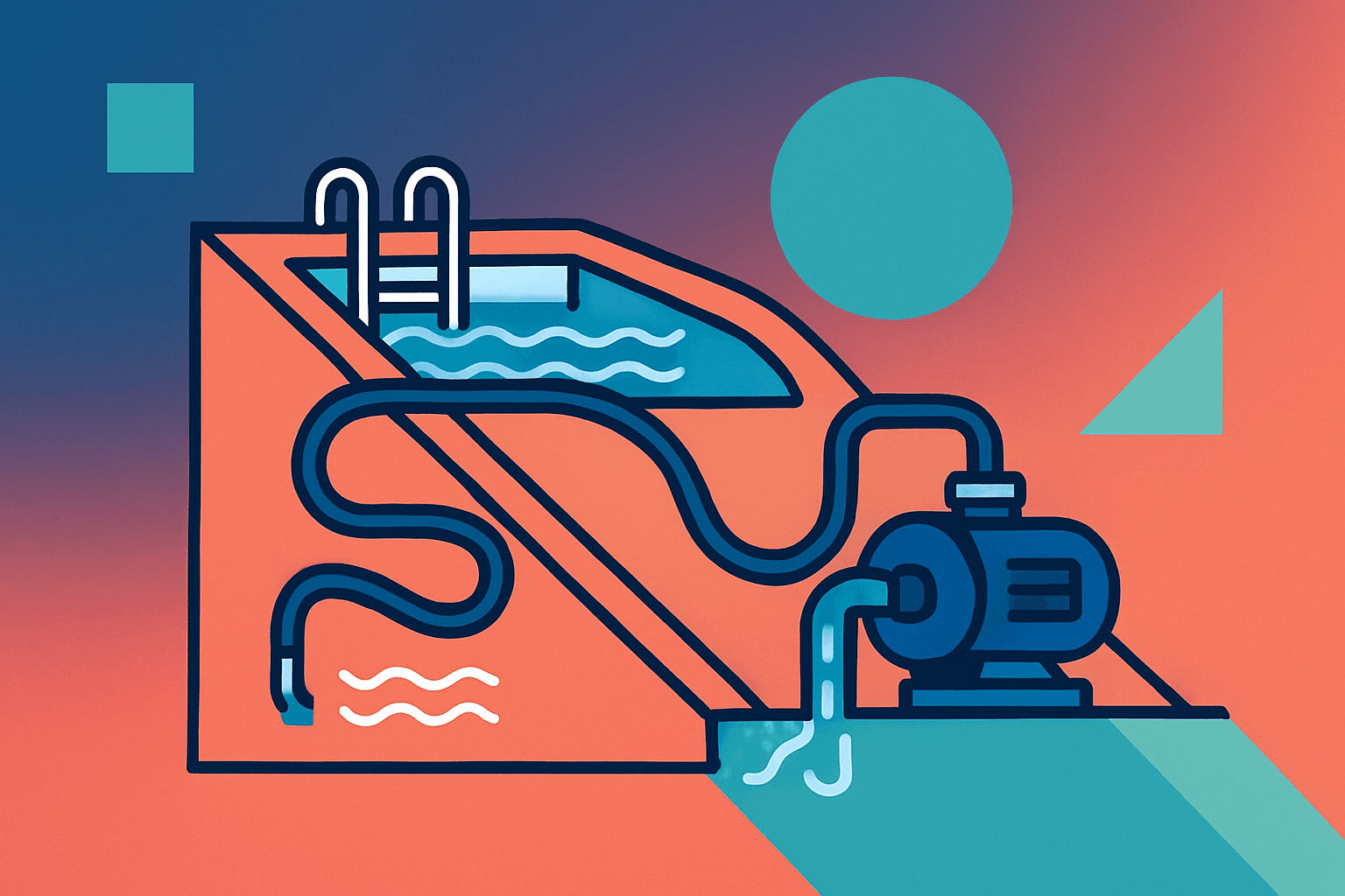 How Cleartide Handles End‑of‑Summer Pool Draining Over Sloped Backyards